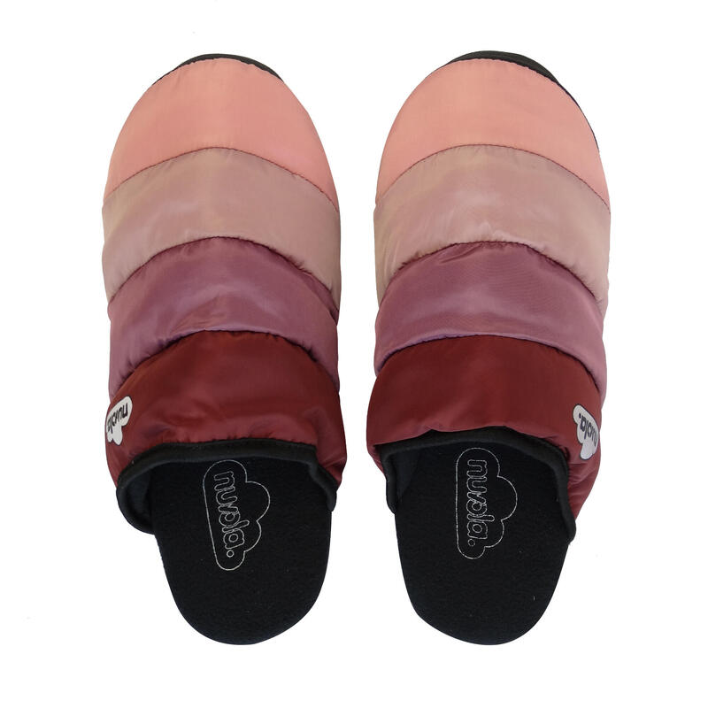 Pantofole Nuvola unisex di colore rosa con suola in gomma