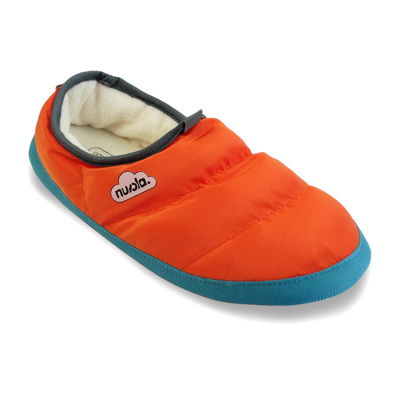 Nuvola Unisex-Pantoffeln in Orange mit Gummisohle