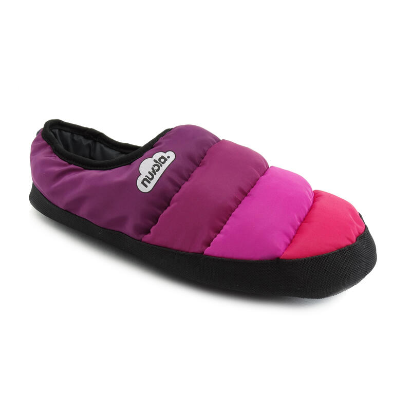 Nuvola unisex slippers in fuchsia kleur met rubberen zool