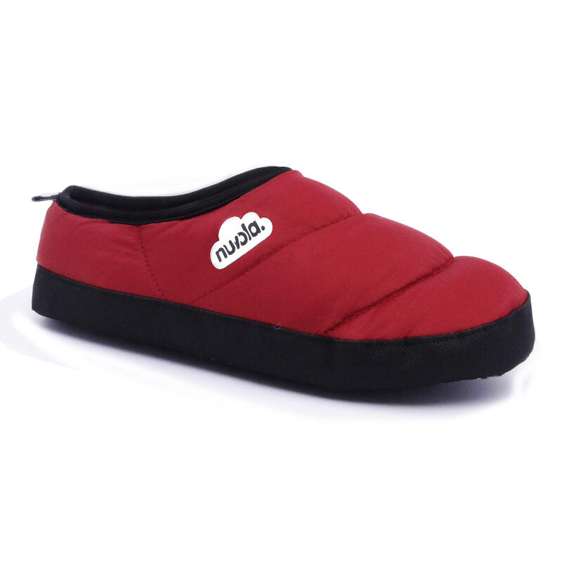 Nuvola unisex slippers in rood met rubberen zool
