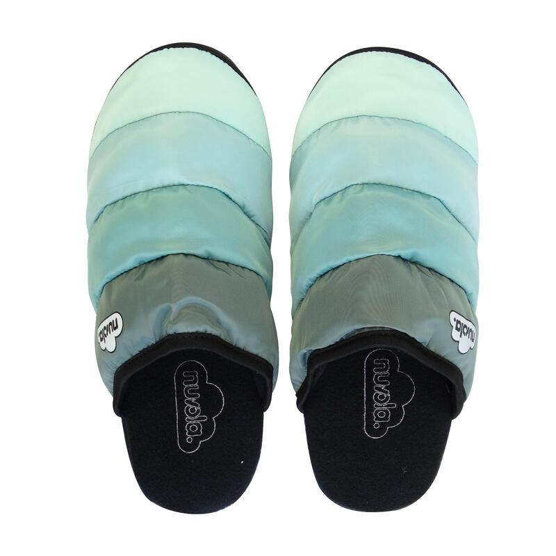 Nuvola Unisex-Pantoffeln in Aquagrün mit Gummisohle
