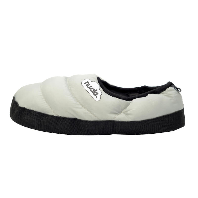 Nuvola Unisex-Pantoffeln in Grau mit Textilsohle