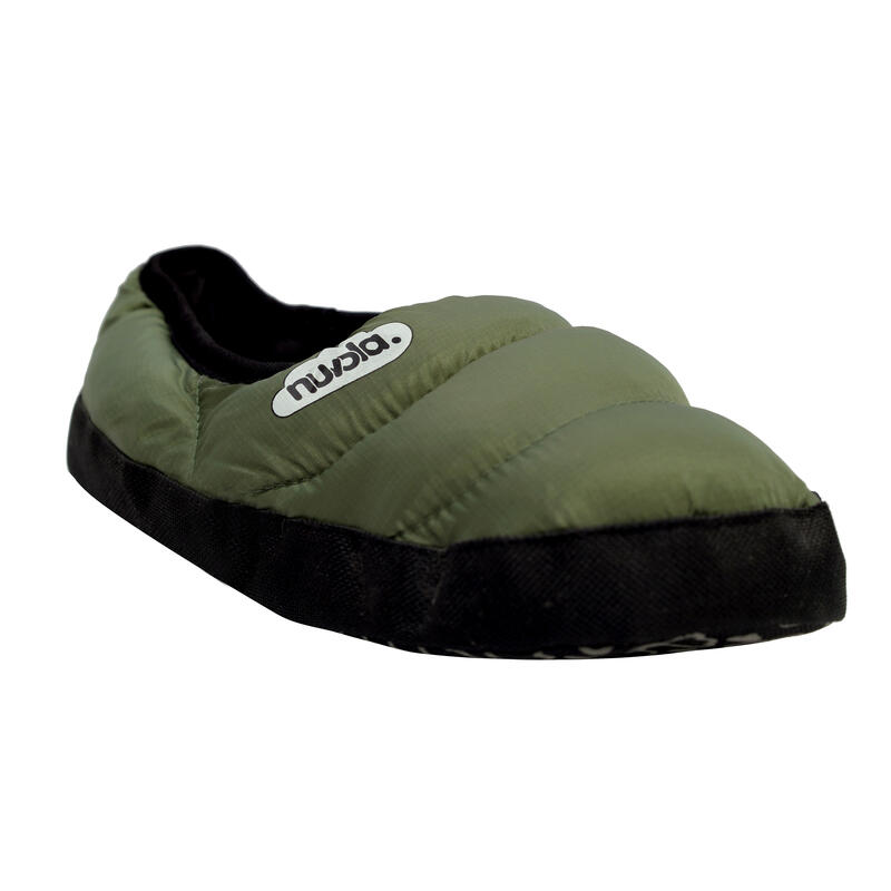 Nuvola Unisex-Pantoffeln in Militärgrün mit Textilsohle
