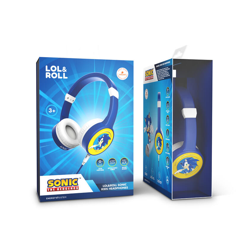 Auscultadores para Crianças Energy Sistem Lol&Roll Sonic Kids  Blue