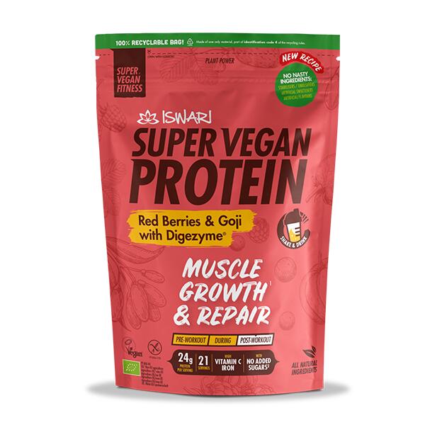 Super Vegan Protein Fruits Rouges & Goji avec DIGEZYME®