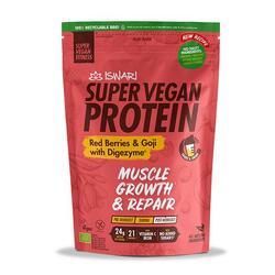 Proteína Vegana Iswari Super Vegan Protein Red Berries & Goji con Digezyme®