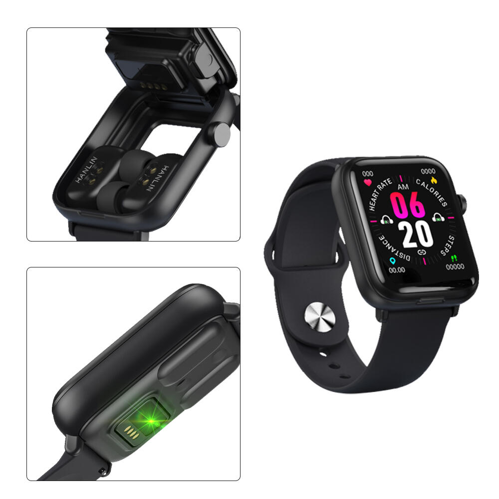 Vaku ® TWS L818 Multifunction Intelligent Bluetooth Earphones Smart Watch +  Heart rate Monitor / Blood Pressure Monitor / Sleep Monitor - Universal -  Universal - Mobile / Tablet - Luxurious Covers