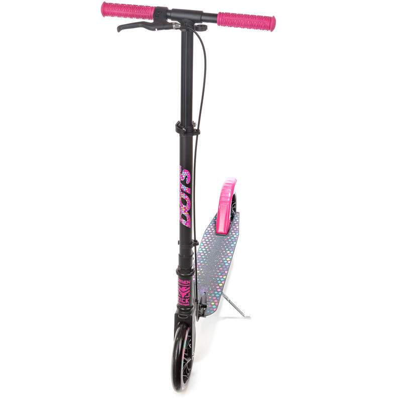 Trottinette Dots Noir pliant avec frein 200mm Raven