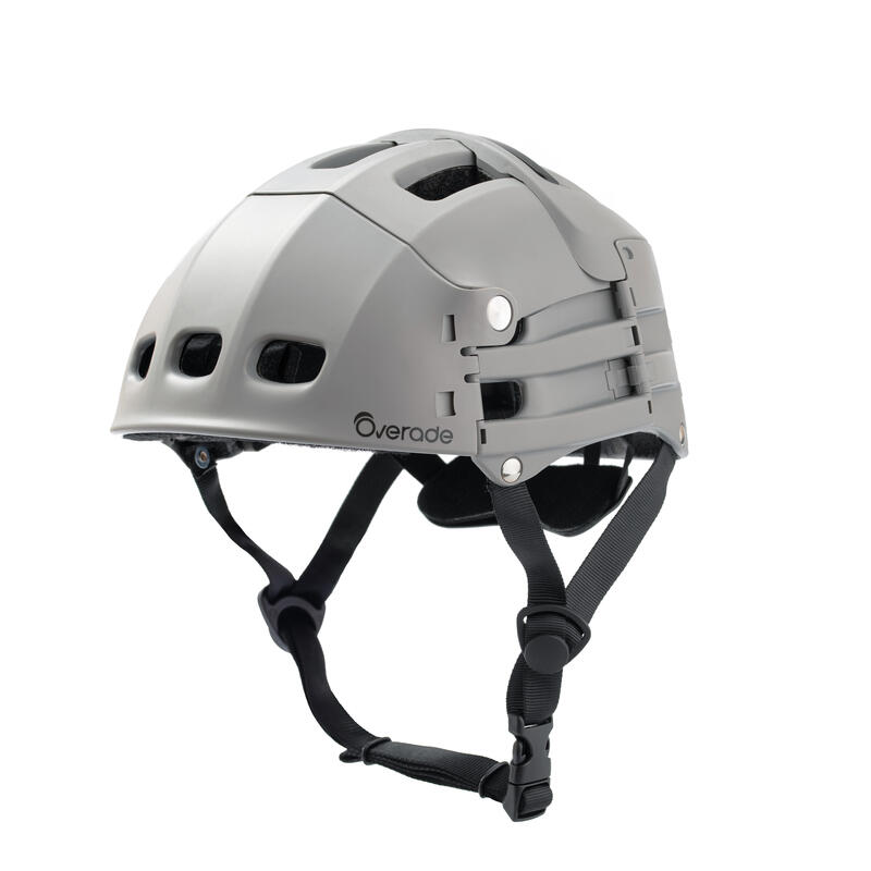 Casco plegable ZOOM gris para bicicleta o scooter