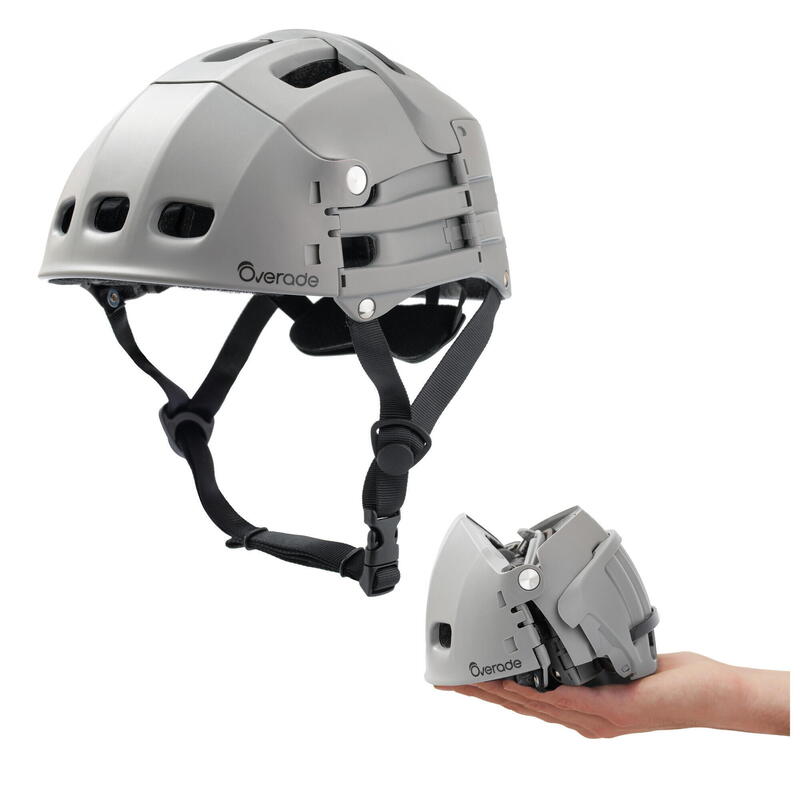 Faltbarer Helm ZOOM grau für Fahrrad oder Roller
