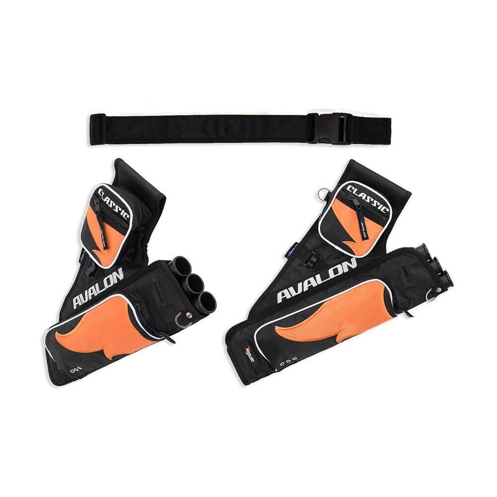 AVALON Classic Quiver With Belt RH - Black/Orange