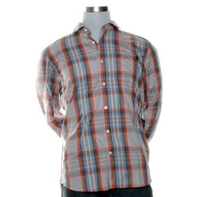 X Factor Plaid Orange L/S Shirt 1/1