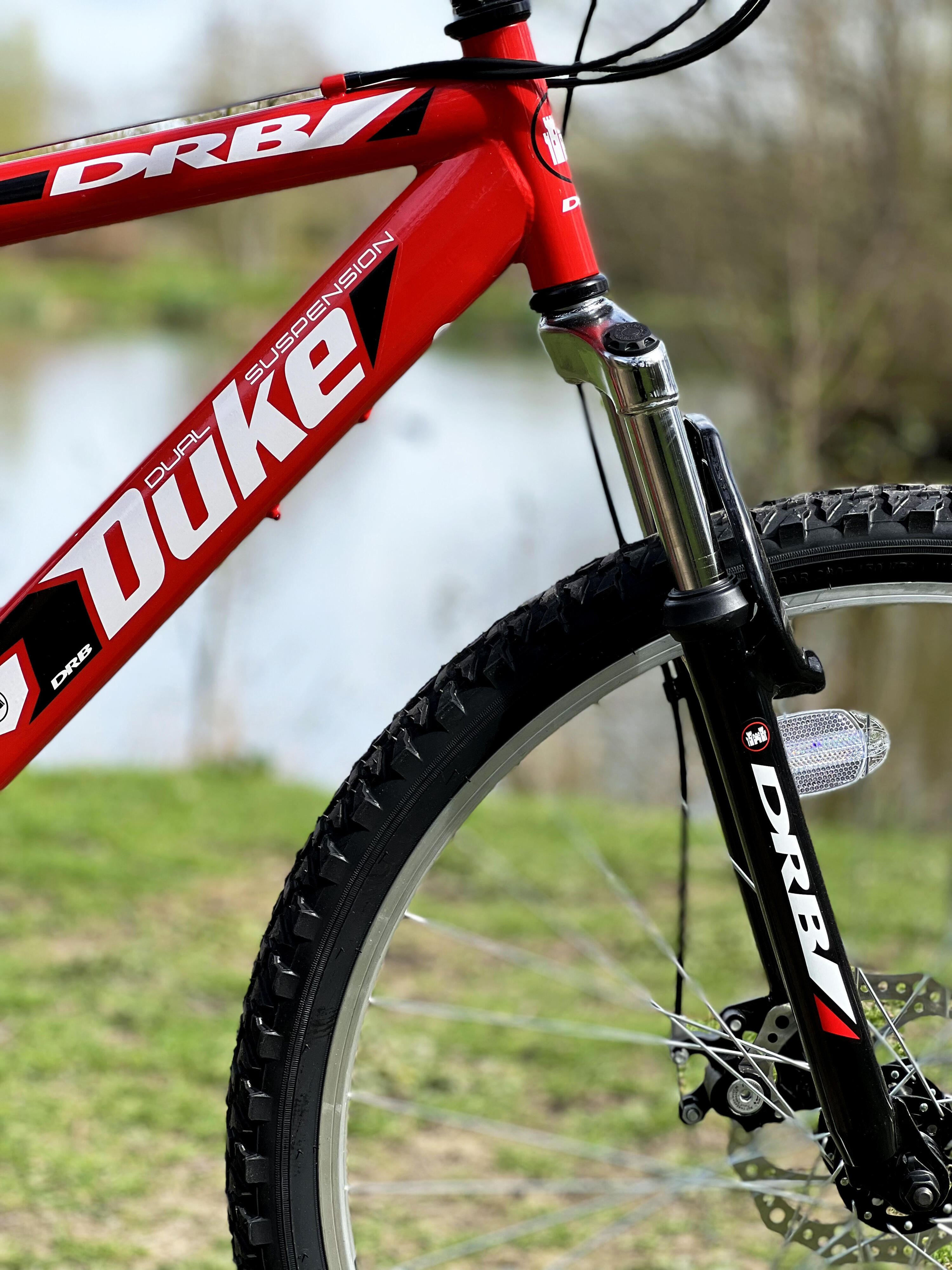 Dallingridge Duke Full Suspension Mountain Bike, 26" Wheel - Red/Black 4/5