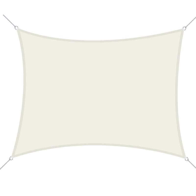 Toldo de vela rectangular Outsunny beige 300x300 cm