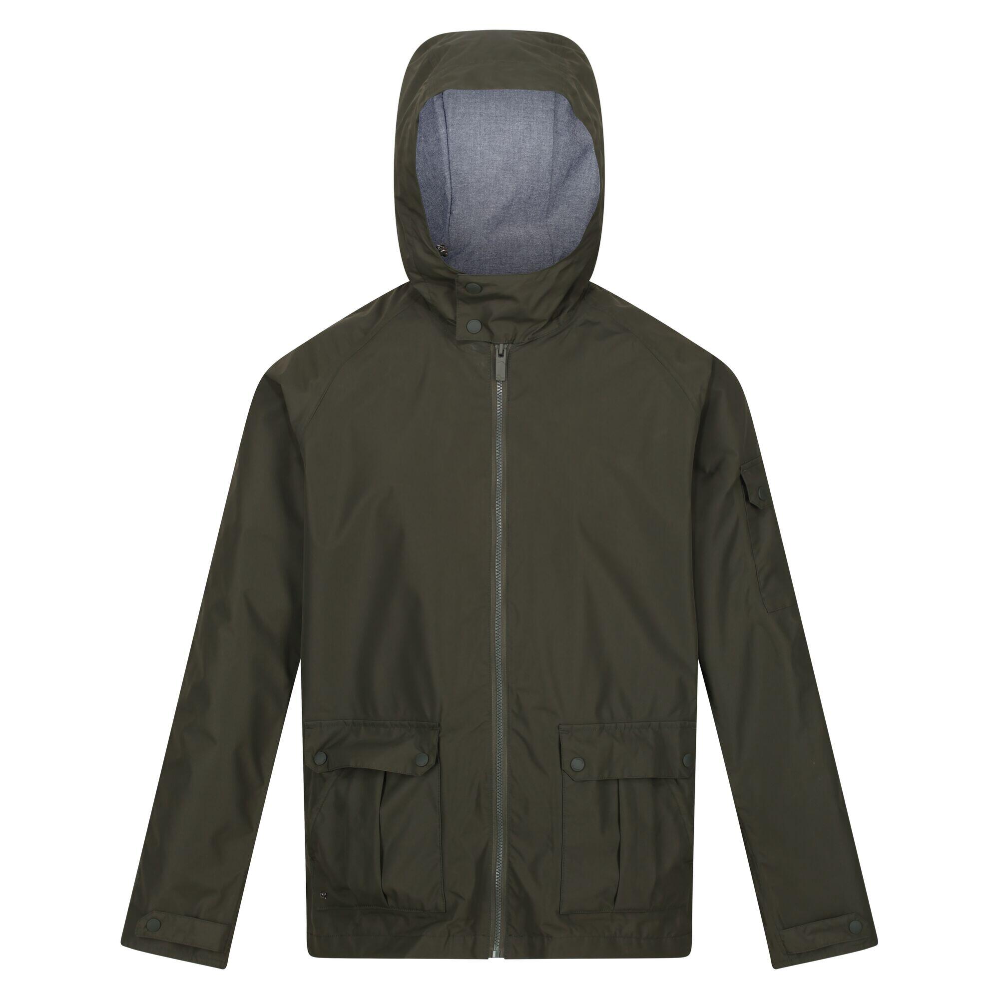 REGATTA Mens Bergen Waterproof Jacket (Dark Khaki)