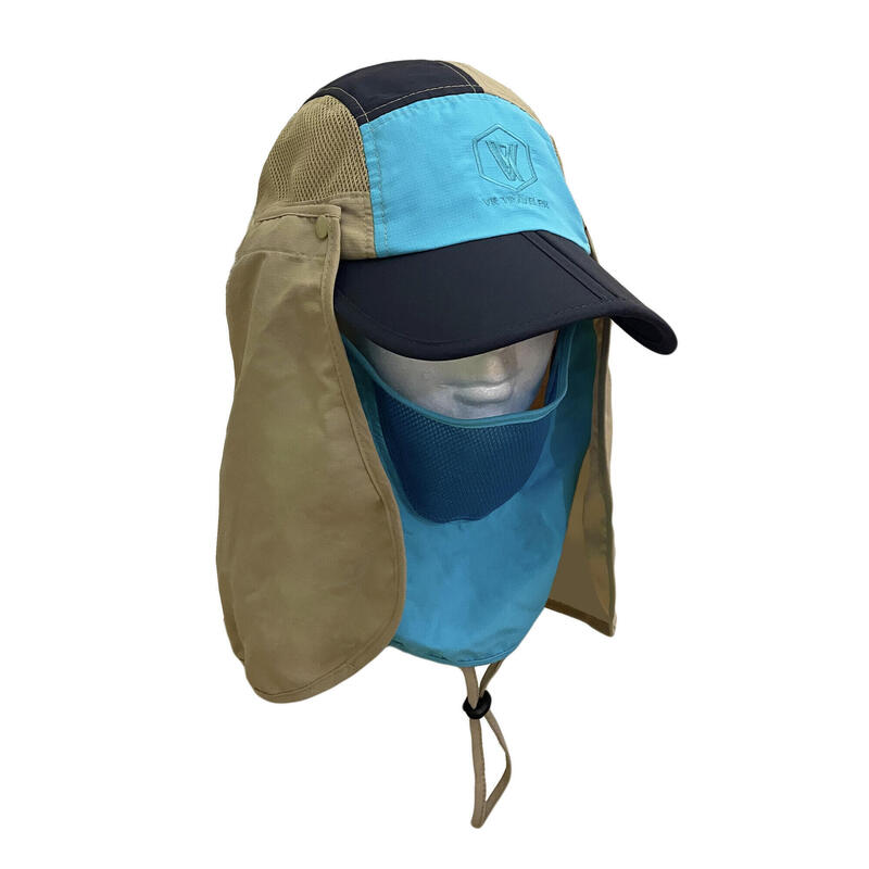 T921101 VR Anti-UV Caps - Khaki/Blue