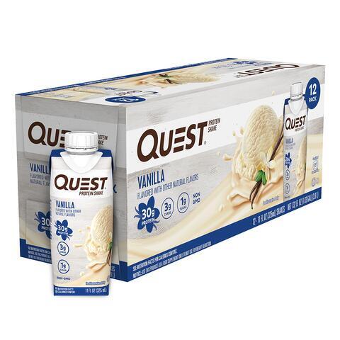 Quest Protein Shake - Vanilla Milkshake (325mL) 12 PACK