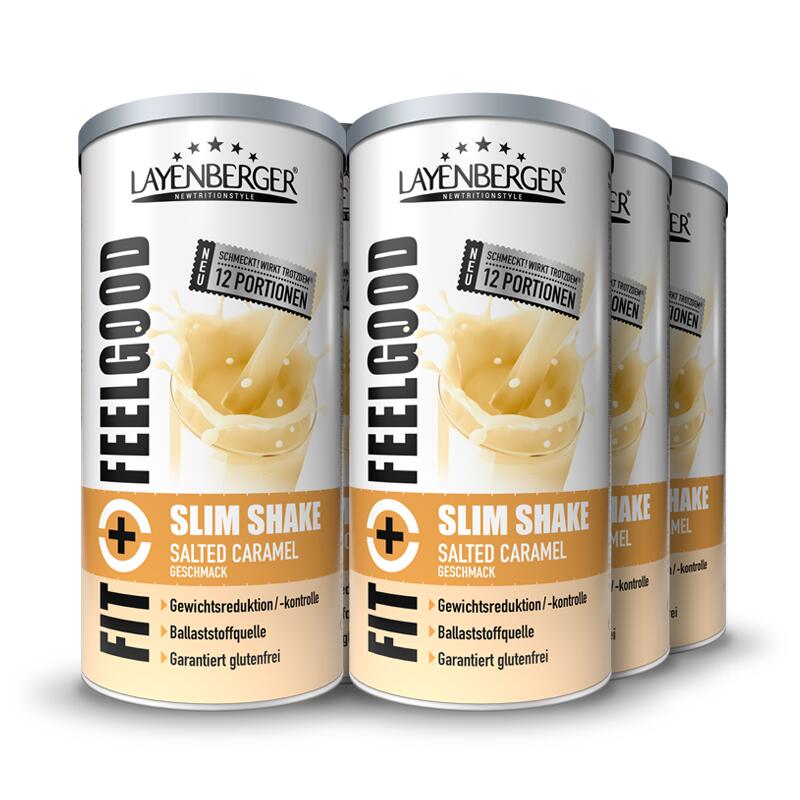 Fit+Feelgood SLIM SHAKE POWDER Salted Caramel 6x396g