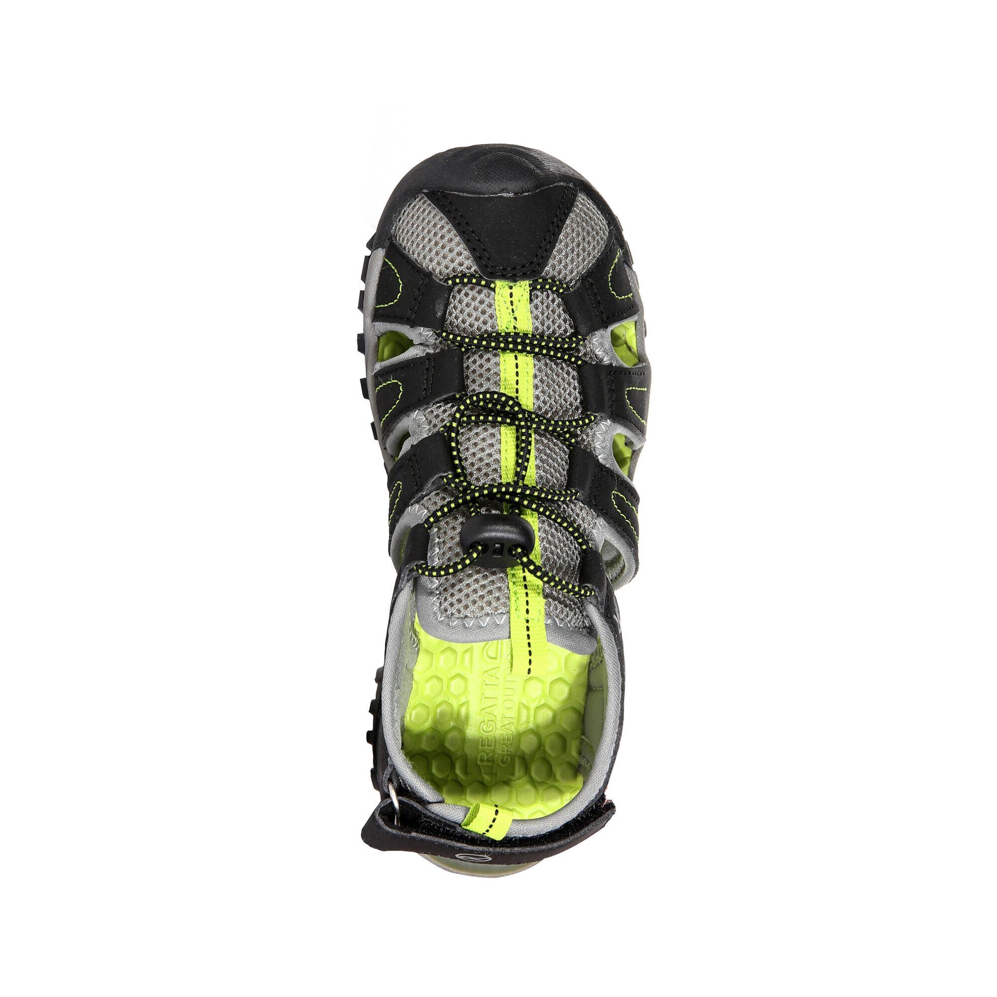 Childrens/Kids Westshore Sandals (Black/Lime Green) 2/5