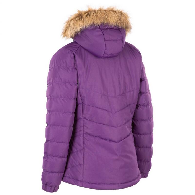 Chaqueta impermeable Acolchada modelo Nadina para mujer Púrpura