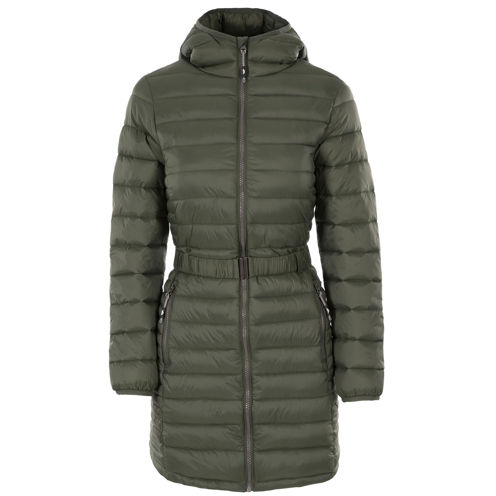 Women's SANTUZZA long down jacket (Khaki green)