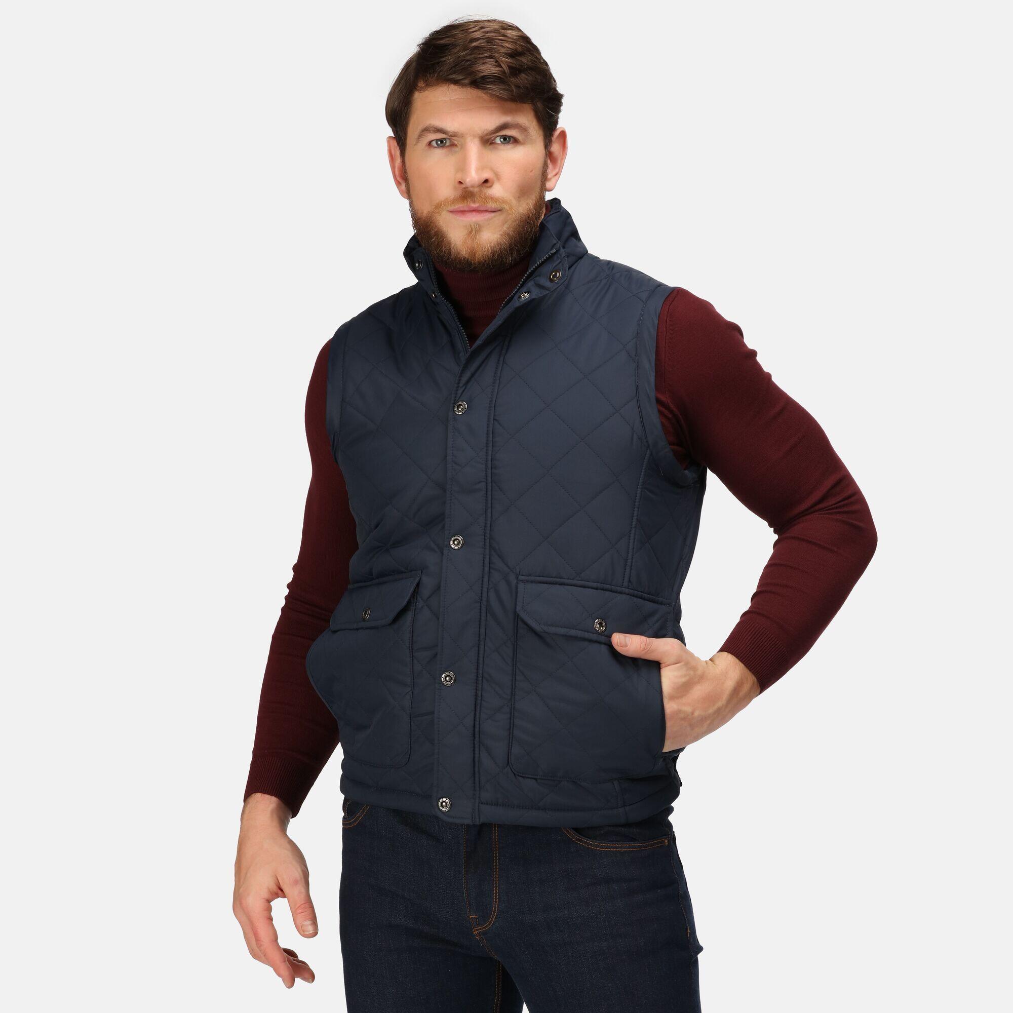 Mens Tyler Bodywarmer (Navy) 4/5