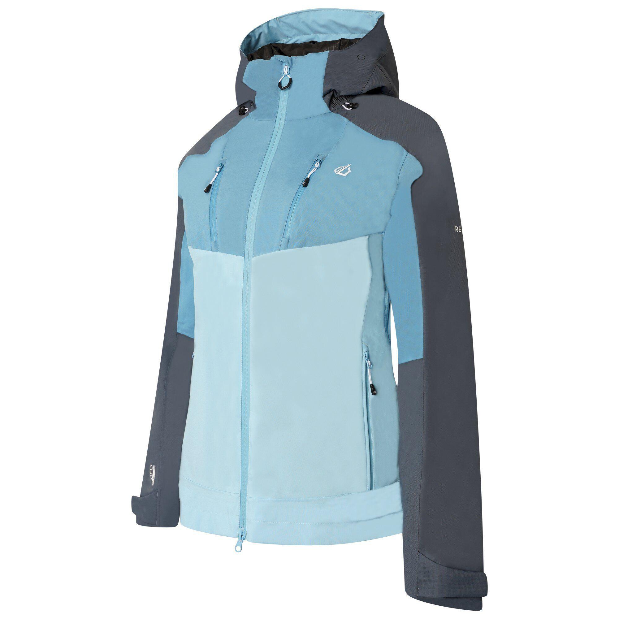 Womens/Ladies Diverse II Waterproof Jacket (Crystal Seas/Capri Blue) 3/5