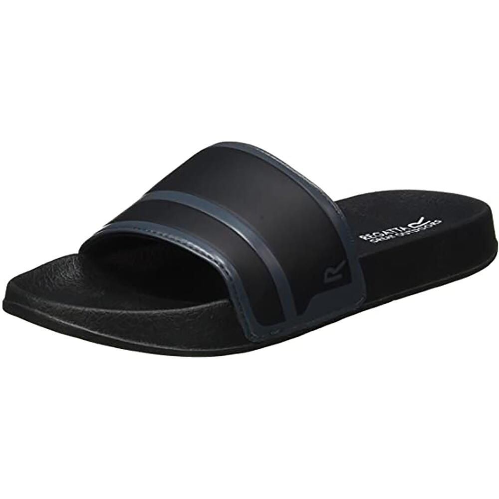 Mens Shift Slider Sandals (Black/Ash) 3/5