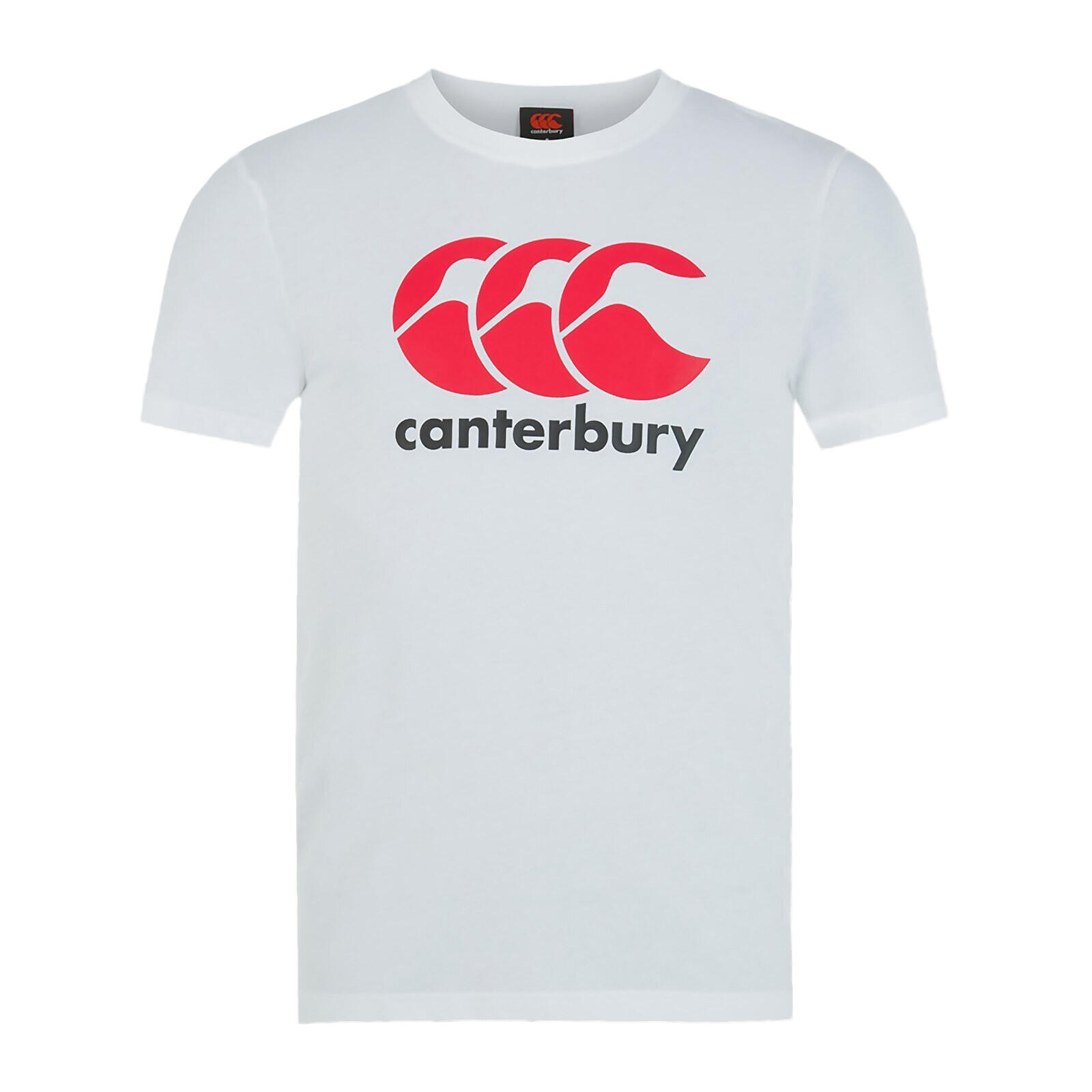 Childrens/Kids Logo Rugby TShirt (White) 1/4