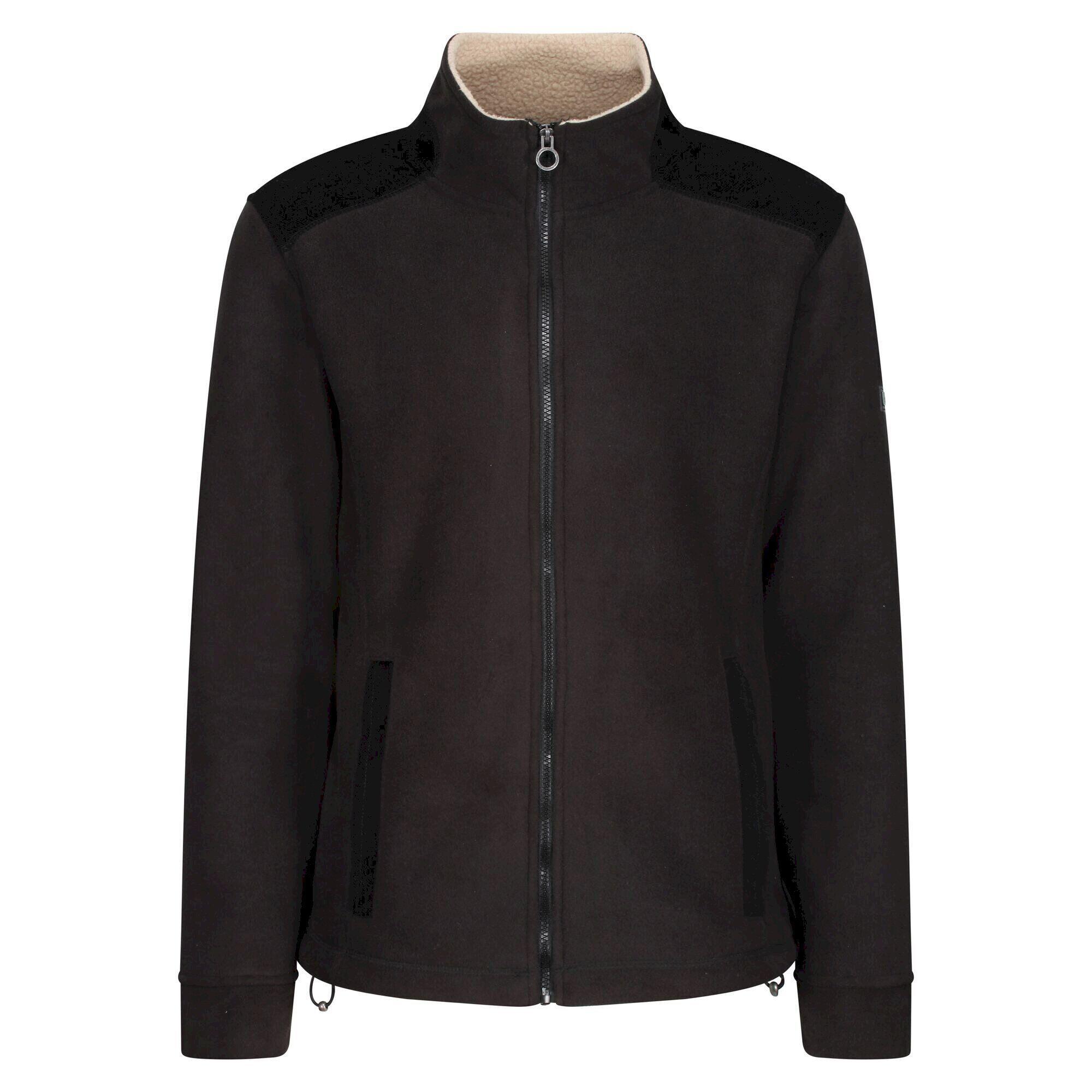 REGATTA Mens Faversham Full Zip Fleece Jacket (Black)
