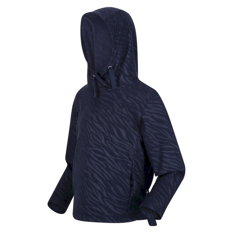 Felpa Con Cappuccio Stampa Zebrata Bambini Regatta Kalina Blu Navy