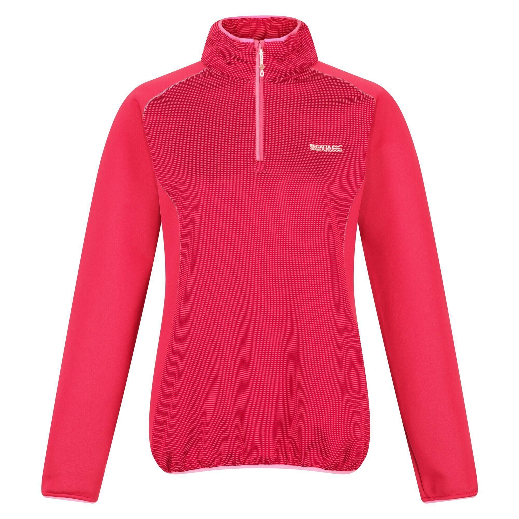 REGATTA Womens/Ladies Highton II Two Tone Half Zip Fleece (Rethink Pink)