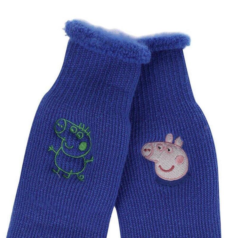 Childrens/Kids Peppa Pig Boot Socks (Lot de 2) (Bleu marine)