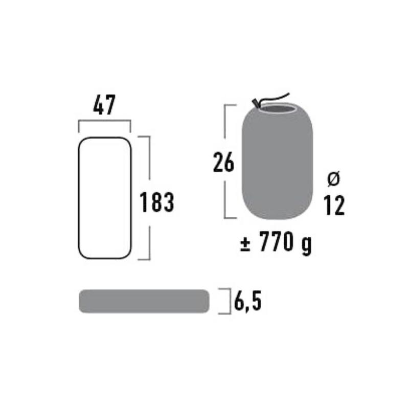 Trekking slaapmat Tulsa Camping thermische mat Luchtmatras licht 800 g