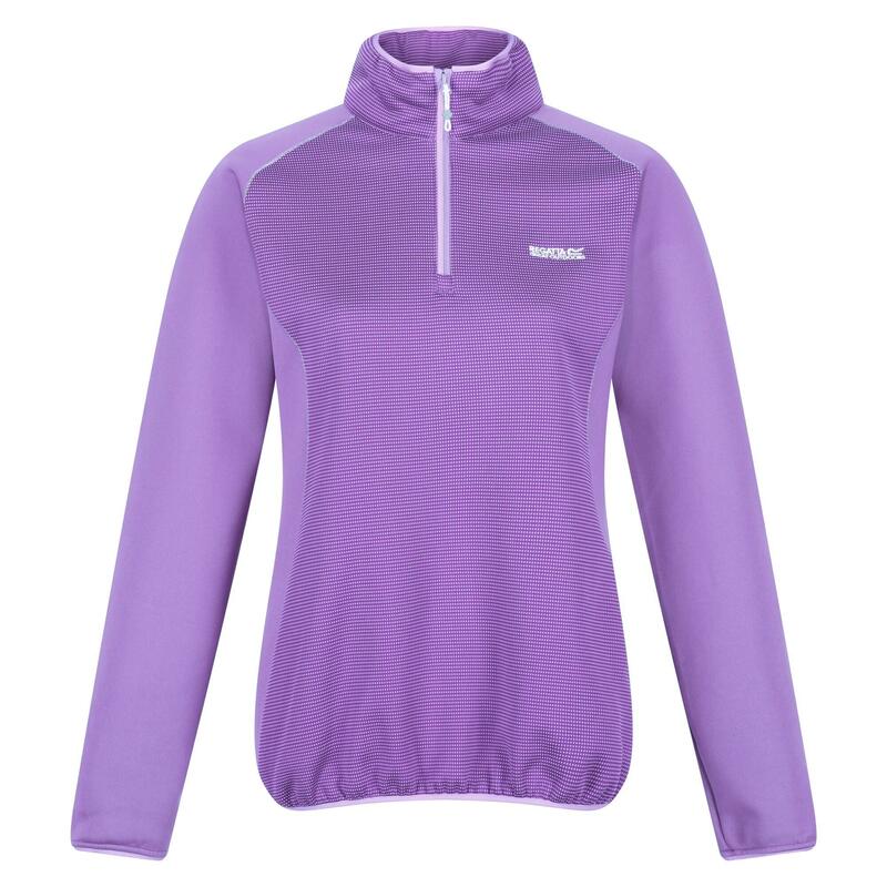 "Highton II" Fleece mit halbem Reißverschluss für Damen Amethystfarben