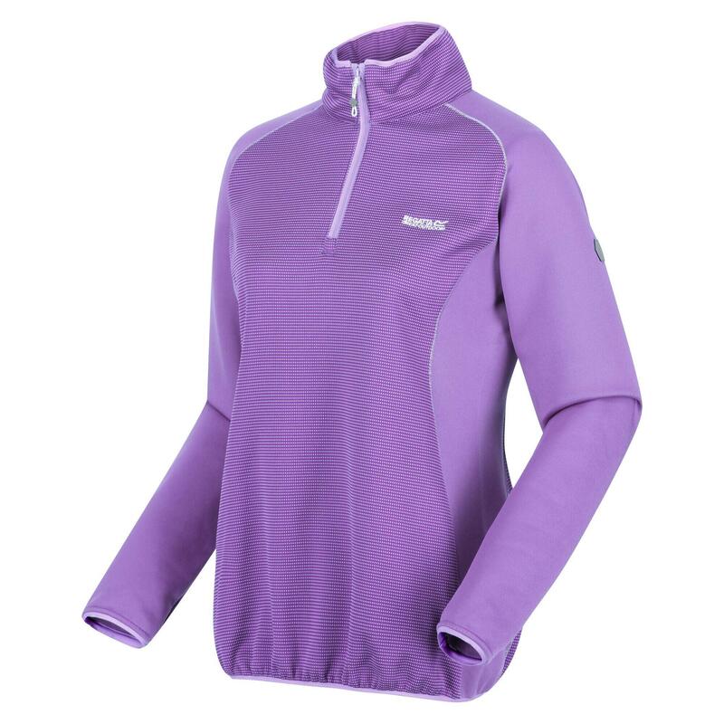 "Highton II" Fleece mit halbem Reißverschluss für Damen Amethystfarben