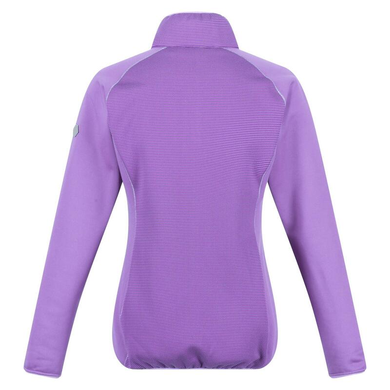 "Highton II" Fleece mit halbem Reißverschluss für Damen Amethystfarben