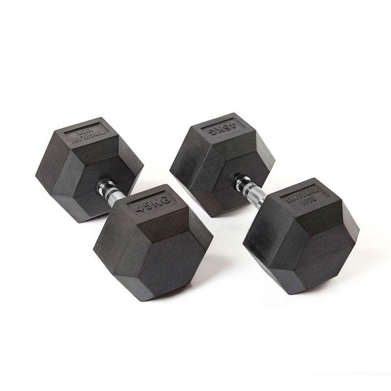 MANCUERNA HEXAGONAL DUMBBELL DE 45 KG CROSS TRAINING