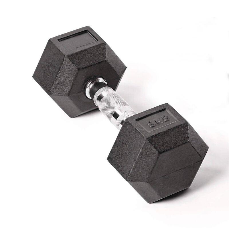 MANCUERNA HEXAGONAL DUMBBELL8 KG (Sin logo) CROSS TRAINING