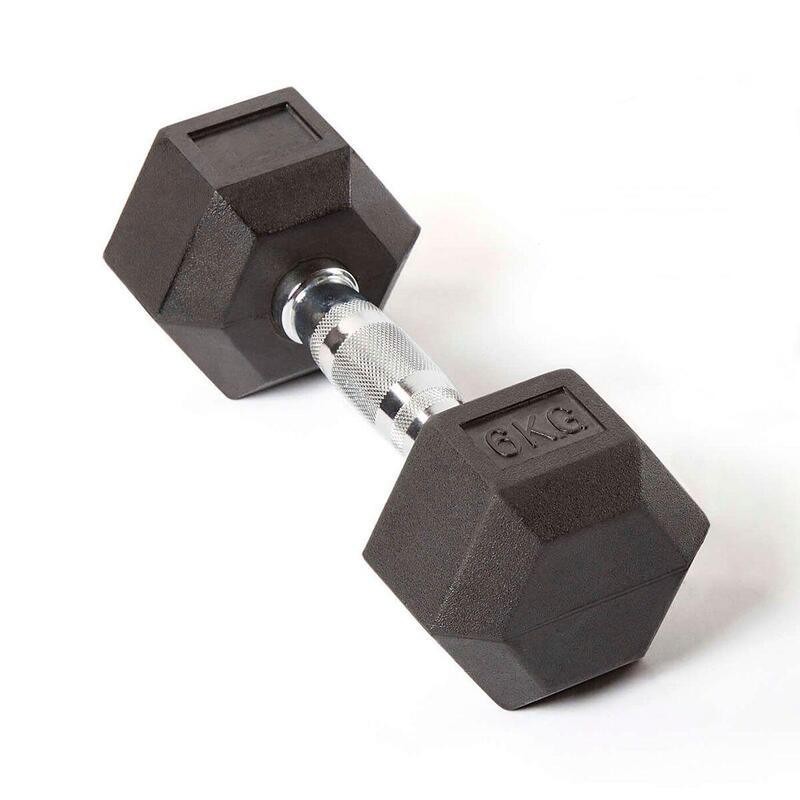 MANCUERNA HEXAGONAL DUMBBELL 6 KG (Sin logo)