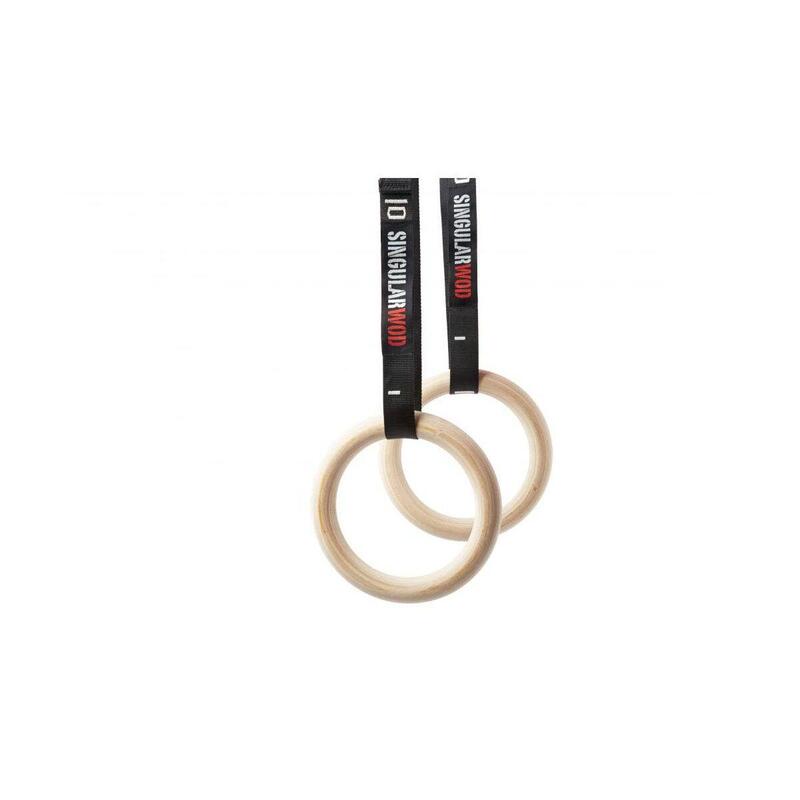 LOT DE 2 ANNEAUX DE GYMNASTIQUE DYNAMIC WORKOUT, ACCESSOIRE MUSCULATION, NOIR GORILLA SPORTS