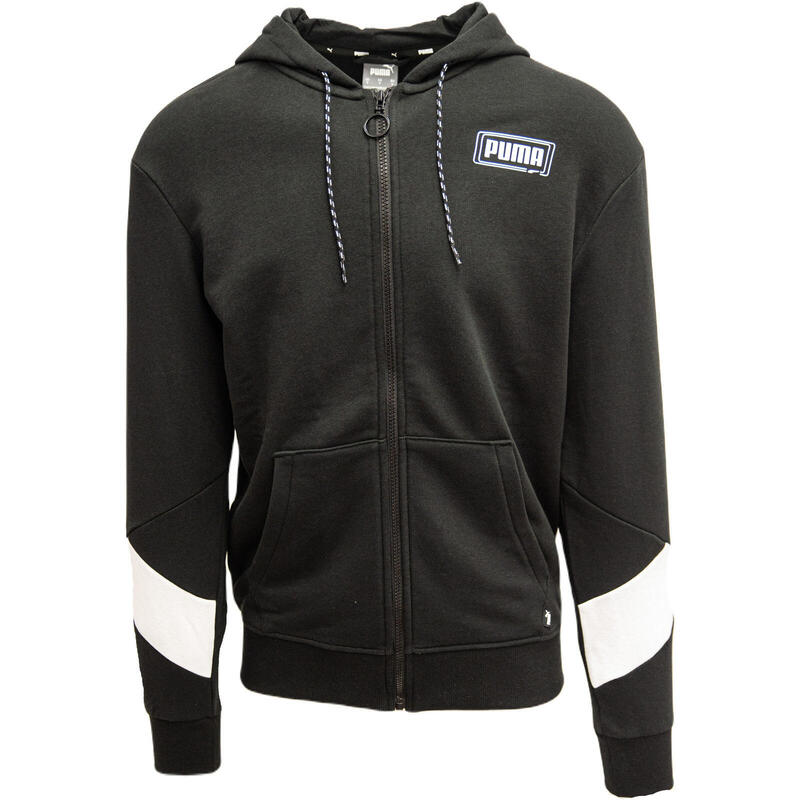 Hoodie Puma Rebel Fz, Preto, Homens