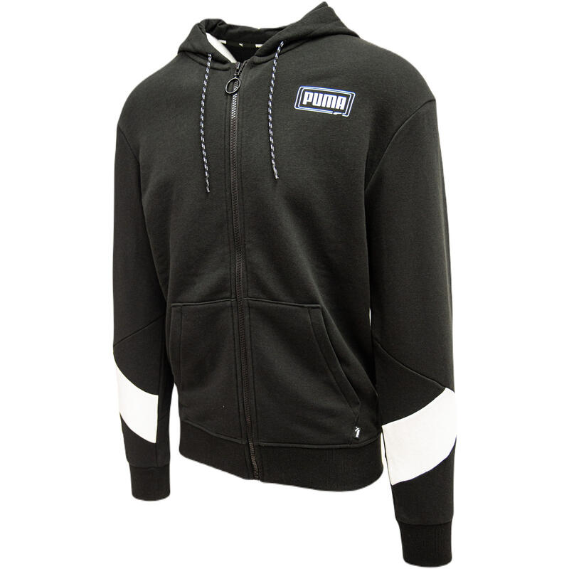 Hoodie Puma Rebel Fz, Preto, Homens