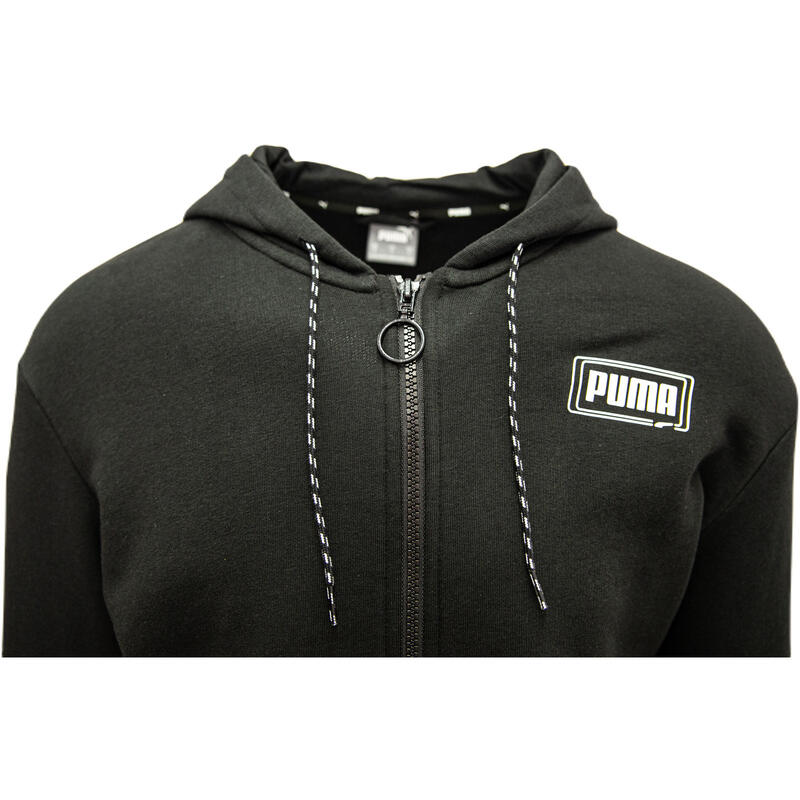 Hoodie Puma Rebel Fz, Preto, Homens