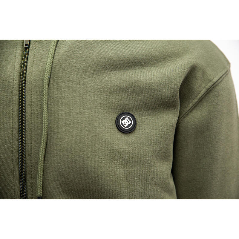 Capucha DC Shoes Riot Zip Up, Verde, Hombres