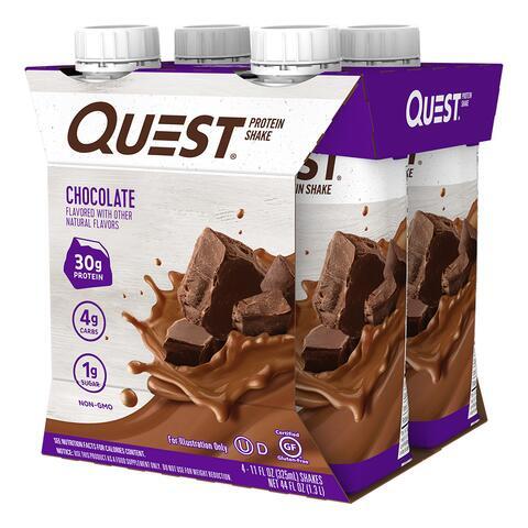 Quest Protein Shake - Chocolate Milkshake (325mL) 12 PACK - Decathlon