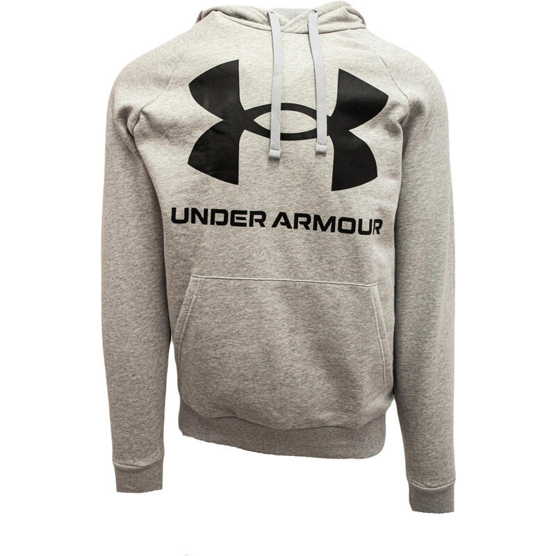 Sudadera con Capucha Hombre Under Armour Rival Big Logo Gris claro