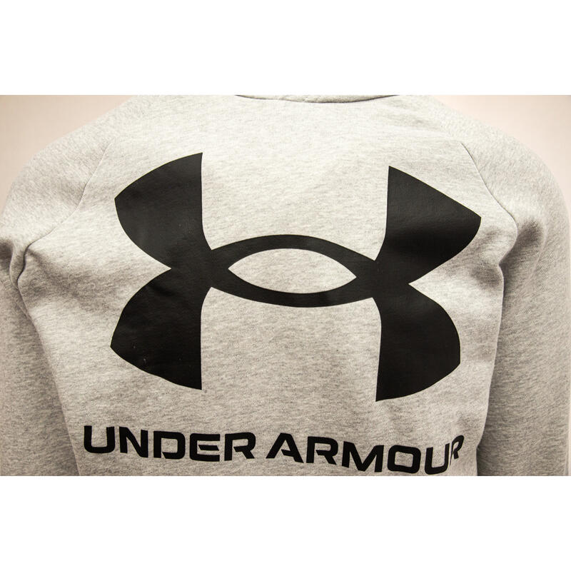 Capucha Under Armour Rival Fleece Big Log, Gris, Hombres