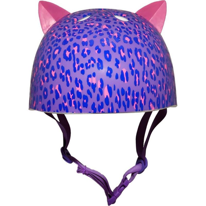 Kinderfietshelm Cpreme Leopard Kitty Purple - 8+