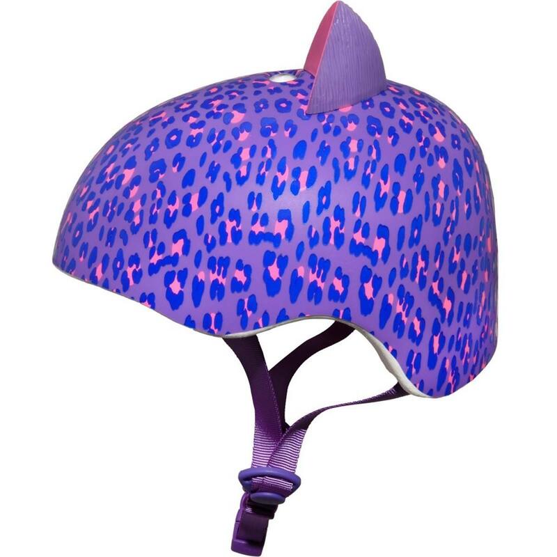 Capacete de bicicleta para crianças Cpreme Leopard Kitty Purple - 8+